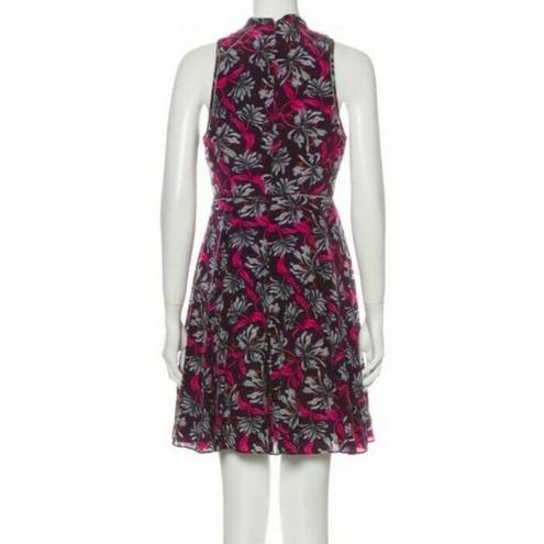 Rebecca Taylor  Mystic Garden Twist Keyhole Dress Sz 4