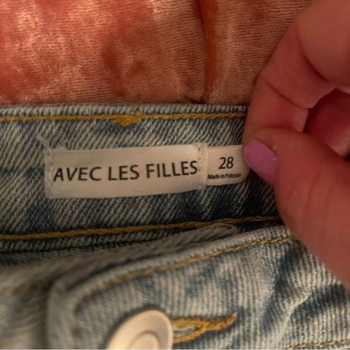 Avec Les Filles EUC Women’s  Cut Off Denim Shorts Size 28 👖