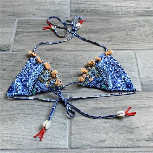 Rococo 🌟  sand Triangle Tassel Bikini top