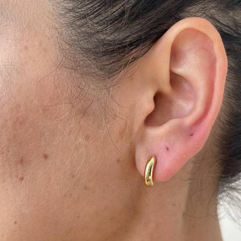 Gold Chunky Hoop Earrings