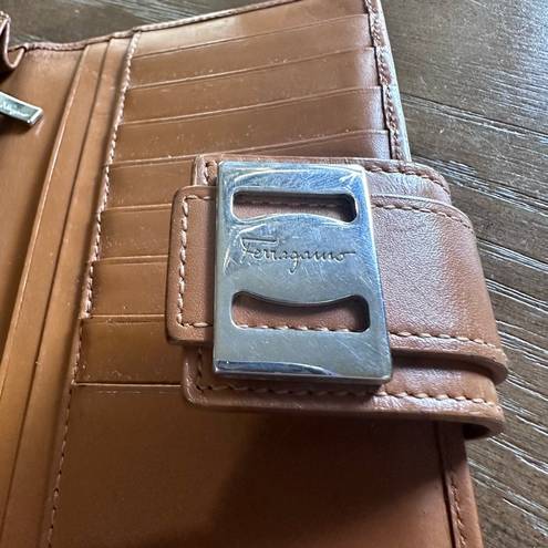 Salvatore Ferragamo  leather bifold long wallet