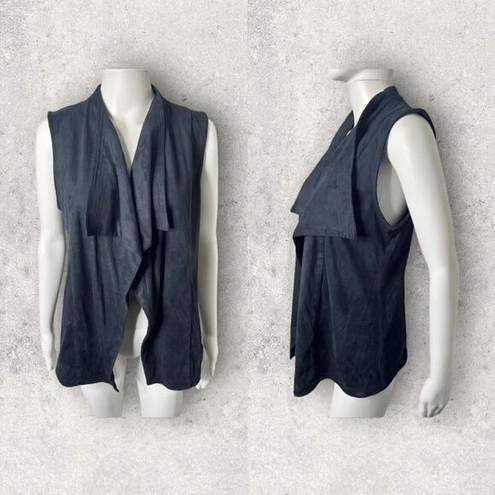 Romeo + Juliet Couture  Faux Suede Waterfall Vest Women’s Size Small