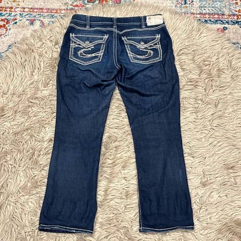 Silver Jeans Silver suki flap crop jeans size 30