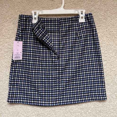 Wild Fable Blue plaid pencil skirt