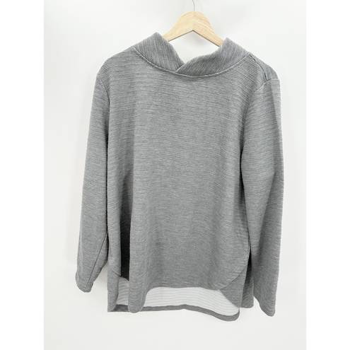 Krass&co D& Active Grey Long Sleeve Polyester Blend Sweatshirt Women's Size X-Large XL