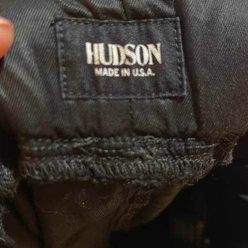 Hudson Jeans Hudson black satin jogger pants