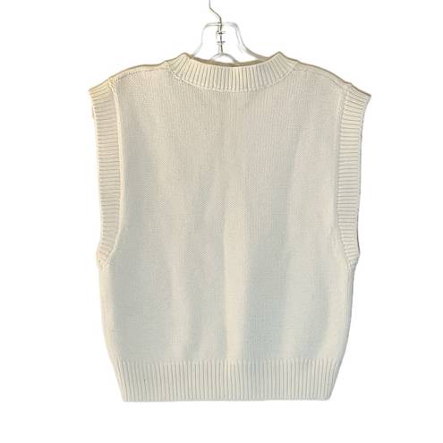 Aritzia  Wilfred Alps Wool Blend Sweater Vest Cream Size Medium