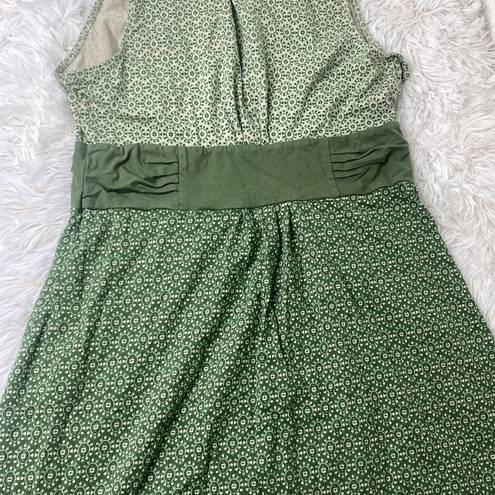 Patagonia  Dress Margot Organic Cotton green White Floral Sleeveless large