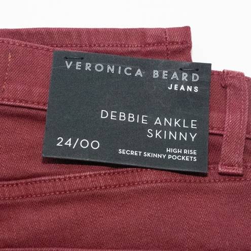 Veronica Beard . Debbie Skinny High Waisted Ankle Jeans.