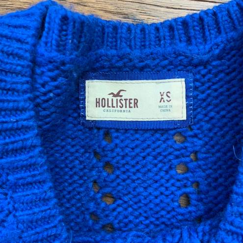 Hollister  Co. Royal Blue Cropped Sweater