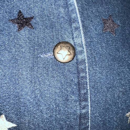 New Direction Funky Vintage 90s  Stars & Stripes Denim Jacket!