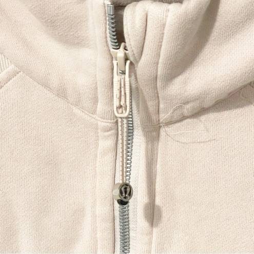 Lululemon  Size Medium/Large Scuba Oversized Half-Zip Hoodie Natural Ivory