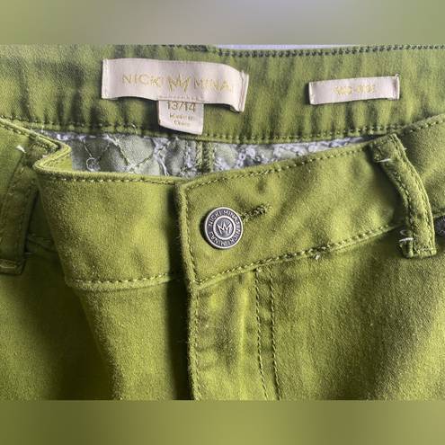 Nicki Minaj Nicky Minaj Mid-Rise Denim Green Short Shorts Size 13/14