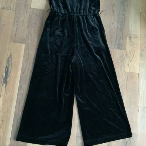 Popsugar Woman’s Velour Black Jumpsuit Size Medium