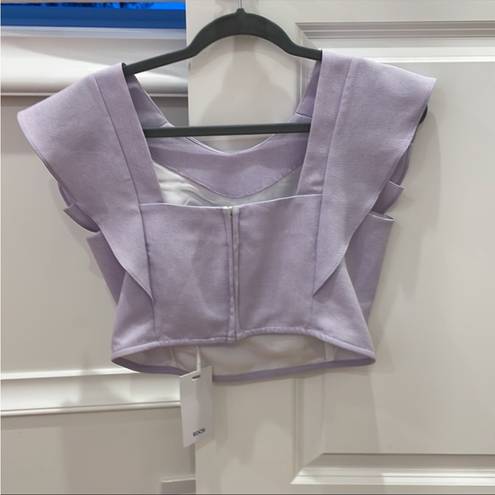 Koch NWT  PURPLE CECILIA LINEN TOP