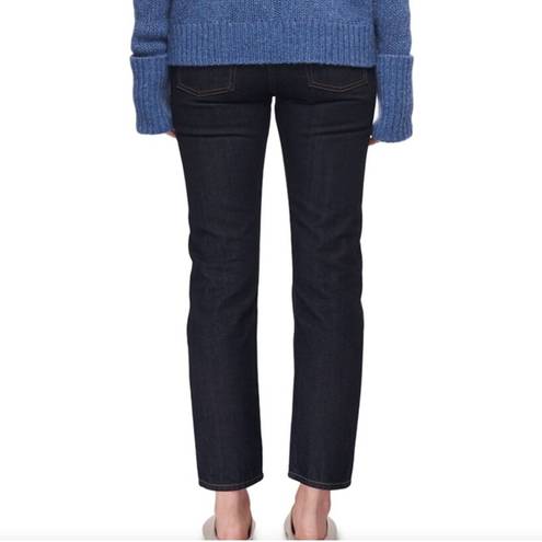 The Row  Slim Straight Leg Ankle Crop Jean Deep Indigo 6