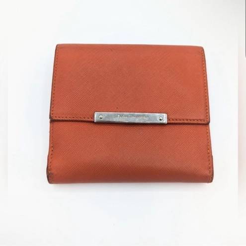 Salvatore Ferragamo  Burnt Orange Authentic WALLET Very Good Condition