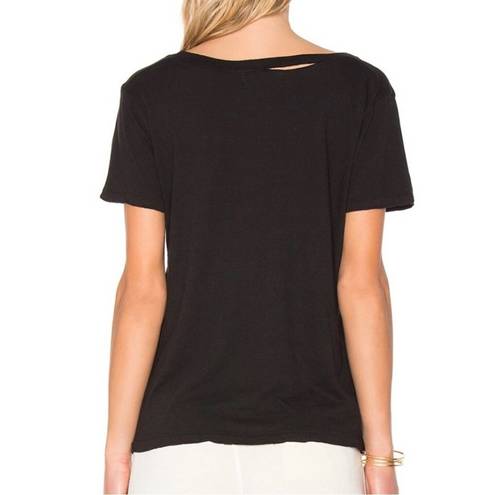 n:philanthropy  Harlow BFF Distressed Short Sleeve Tee in Black