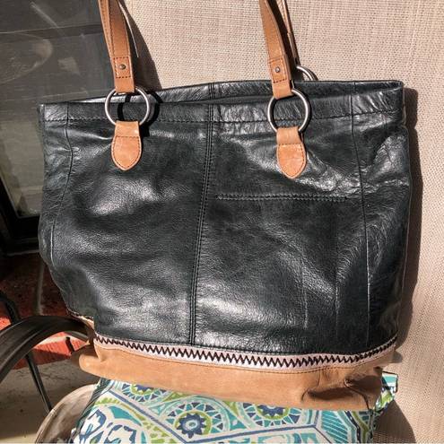 The Sak  leather tote purse bohemian