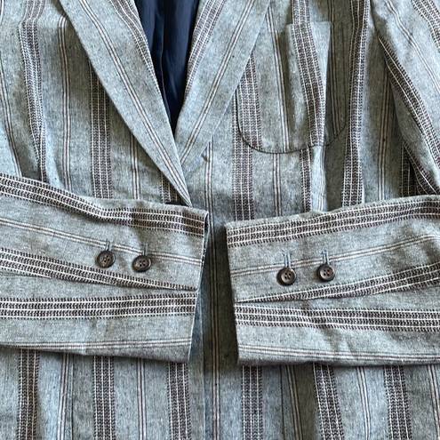 Fossil Vintage  Blazer Striped Sz 10