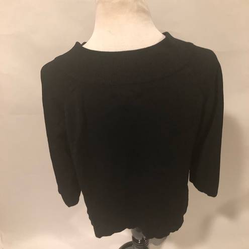 Dress Barn  black sweater shrug size large