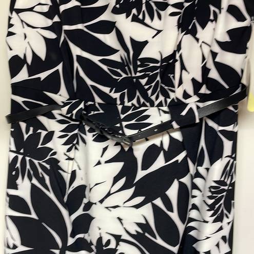 Emma & Michele NWT  Floral Black and White Dress Sz 8