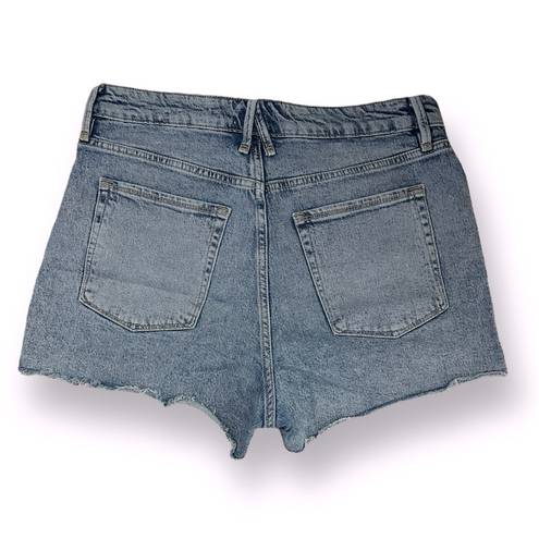 Good American  High Rise 90’s Cut Off Distressed Shorts | 10/30