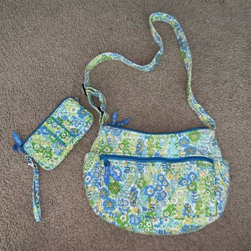 Vera Bradley blue & green floral purse & wallet