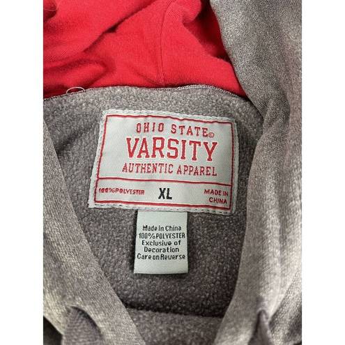 Varsity Ohio State  Apparel Buckeyes Hoodie Sweatshirt XL Ohio OSU Scarlet Gray