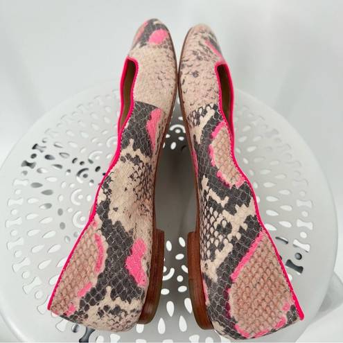 Juicy Couture  leather snake skin print ballet flats shoes