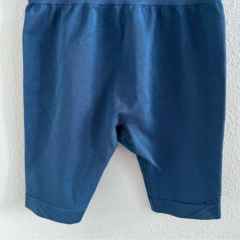 Joy Lab Biker Short Blue Stretch High Waist Athleisure Activewear Small