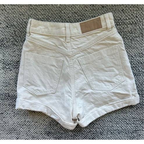 ZARA  Beige 0 Mom High Rise Bermuda Shorts