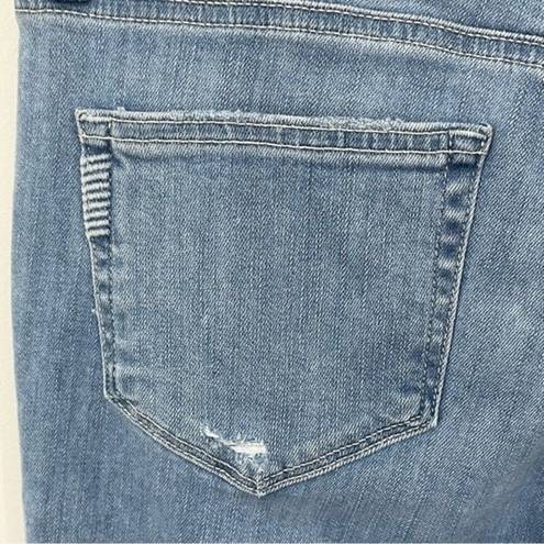 Paige NWT  Brigitte Boyfriend Skinny Jeans Destructed Denim Size 26