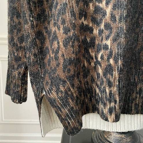 ALLSAINTS  Leopard Print Sweater $285 Oversized Mob Wife XS