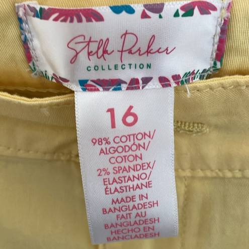 Parker NWT: Stella  Cotton shorts- Soft yellow- size 16