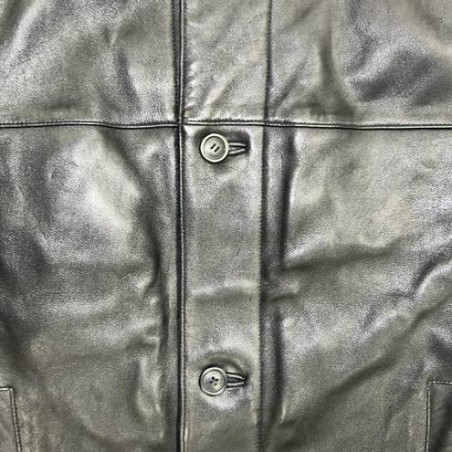 Liz Claiborne RARE Vintage Claiborne 100% Lambskin Leather Oversized Jacket SZ Large