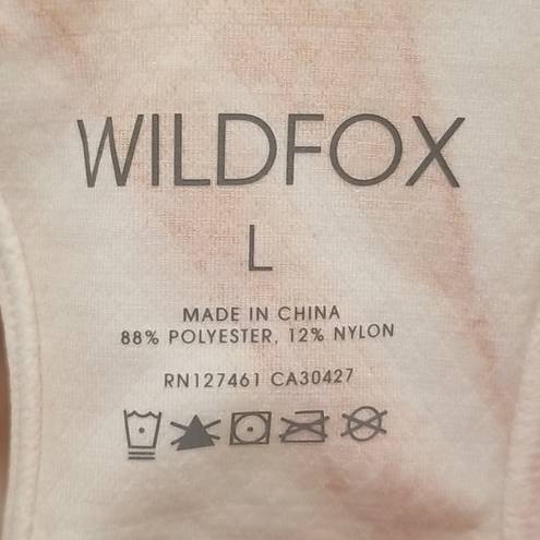 Wildfox 💕💕 Cindy Sports Bra ~ Rose Marble Large L NWOT