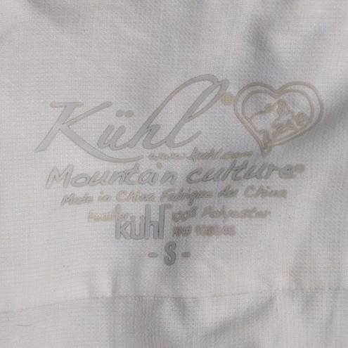 Kuhl  Top Shirt White Short Sleeve Button Up Front Pocket Lightweight Outdoor S