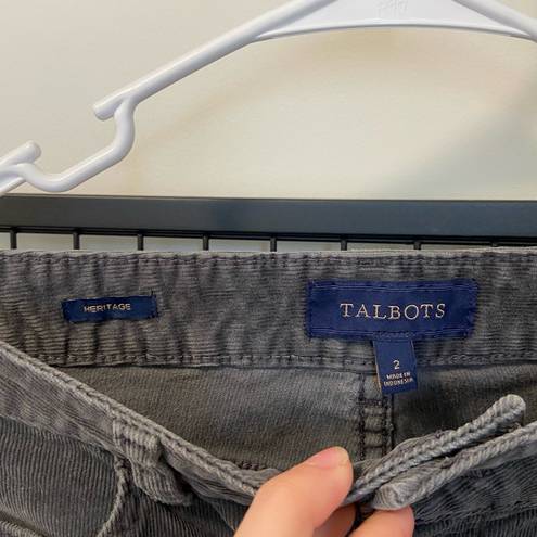 Talbots  women’s gray suede heritage jeans — size 2