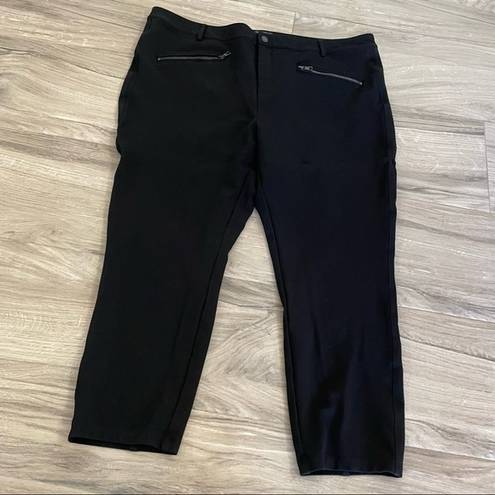 NYDJ  black cropped leggings size 22W