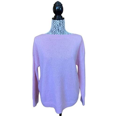 ALLSAINTS  Aris Wool Blend Boatneck Jumper Sweater in Baby Pink Size S