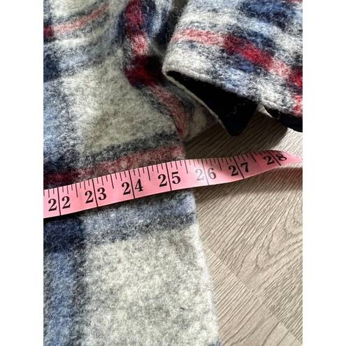 Isabel Marant  Etoile New Fontizi Coat Blue Plaid Wool Size 2