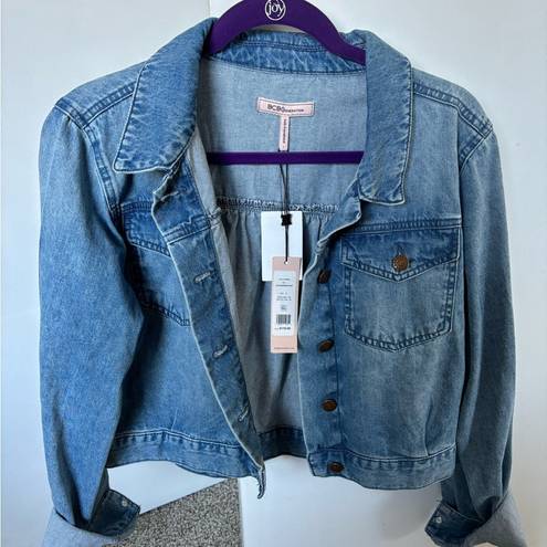 BCBGeneration NWT  cropped denim jean jacket size large!