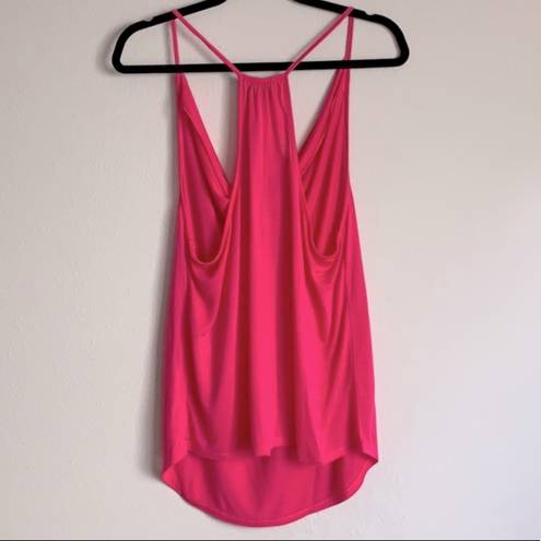 Haute Hippie  Pink Cowl Neck Racerback Tank, Large, New with Tag!