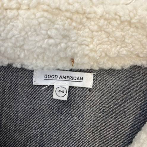 Good American  Sherpa collate Trucker Jacket