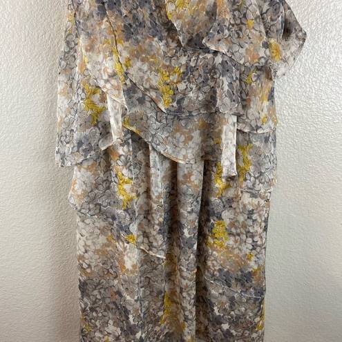 MM Couture  Floral Tiered Thin Strap Dress Size S