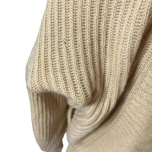 Vince  Cropped Shawl Collar Cardigan Ribbed Wool Cashmere Women’s Size XS Flawed