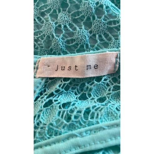 Just Me  Mint Green Sleeveless Dress Size Small