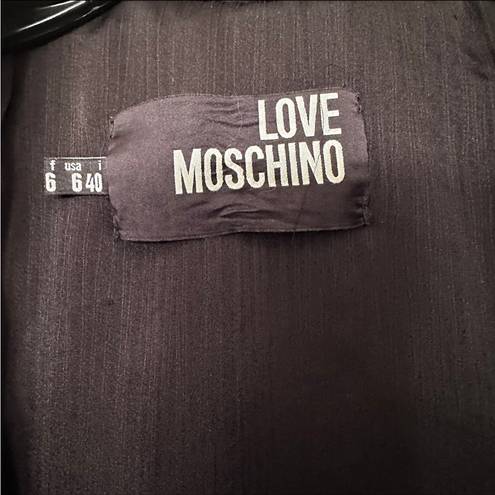 Love moschino Vintage Black Trench Jacket