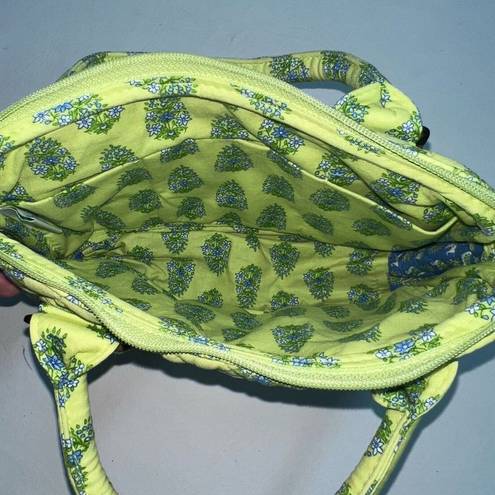 Vera Bradley  Clutch Bag Purse Handbag Citrus Lime Green Elephants Tortoise Shell